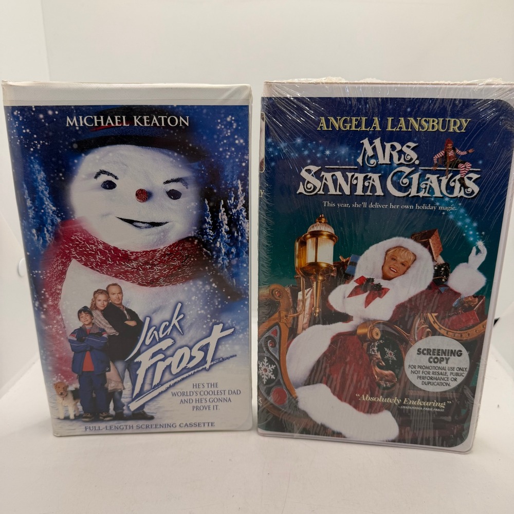 Jack Frost & Mrs. Santa Claus VHS Lot Screening Copy Promo Michael Keaton